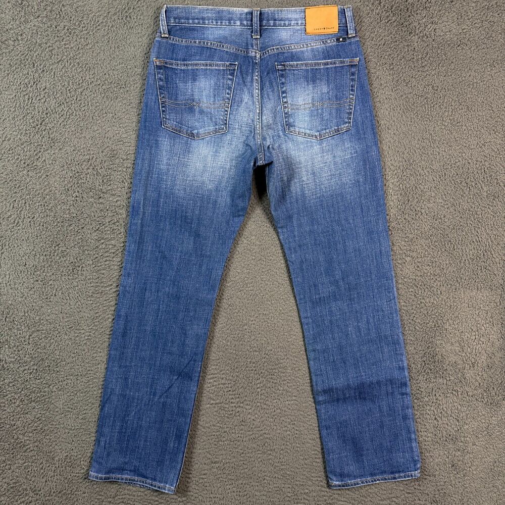 Lucky Brand Jeans Mens 31x32 Blue 363 Vintage Straight Fit Dark Wash Denim Pants - Picture 9 of 15